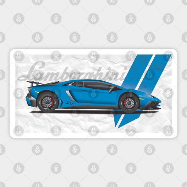 Lambo T-Shirt 1 Sticker by Rod7